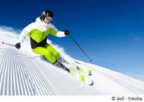 Skifahren im Schnee